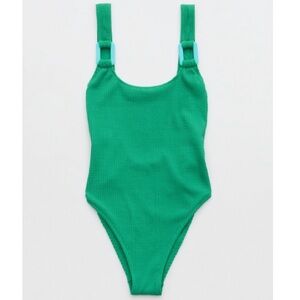 Aerie green one piece bathing suit